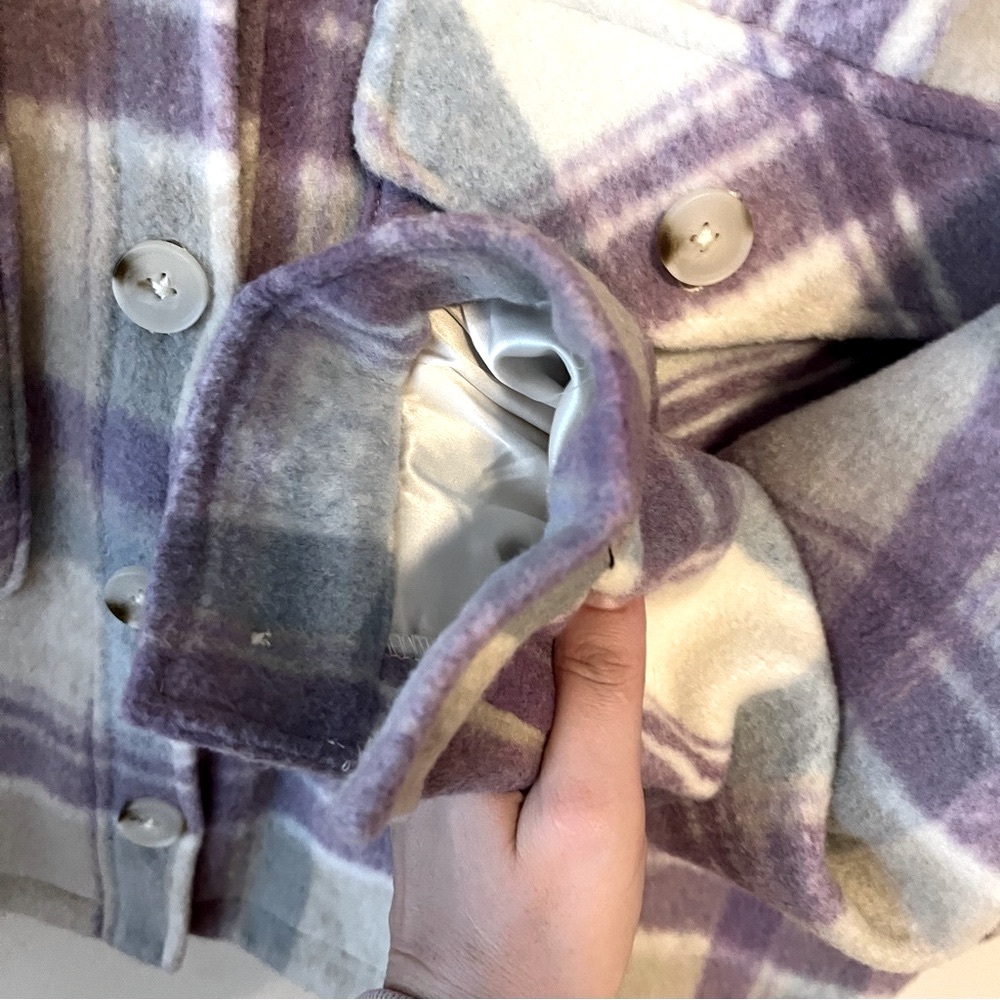 BlankNYC Cropped Plaid Shacket Jacket ๐๐ฉต๐ค - Picture 5 of 7